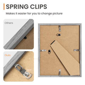 upsimples classic gray frame design complements any room.