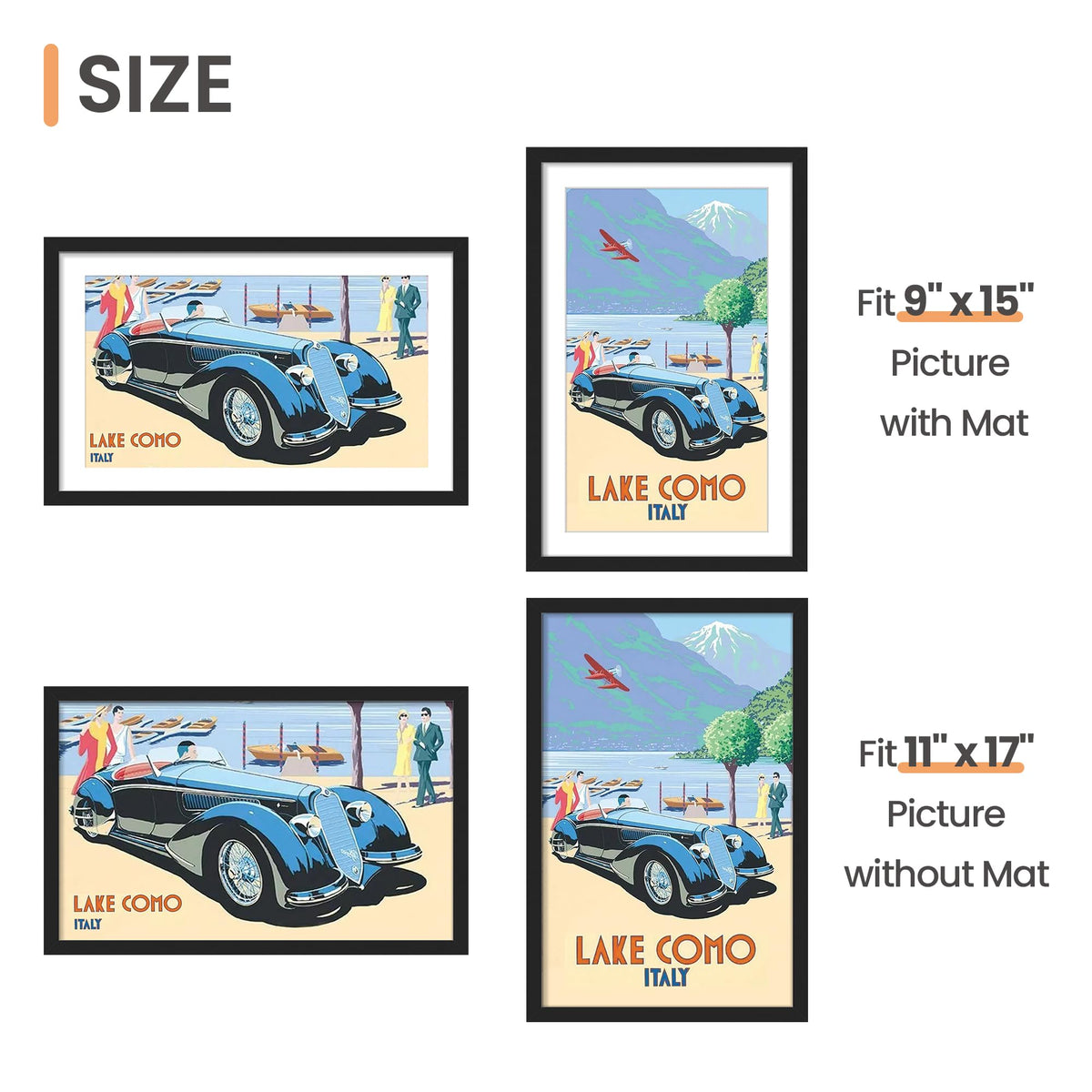Upsimples HD plastic cover protects photos from dust and fingerprints.