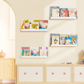 Upsimples installation-ready shelves with screws and anchors.