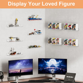 upsimples invisible decor shelves blend into bedroom design