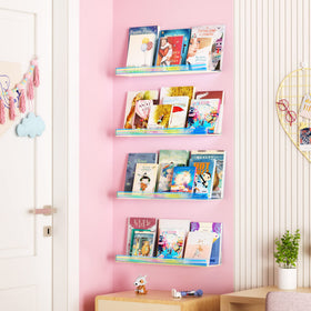 Upsimples iridescent shelf bathroom organizer saving counter space with color