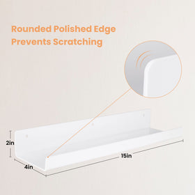 Upsimples lip-front design protects items from slipping.
