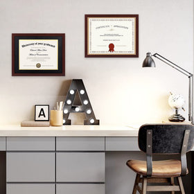 upsimples mahogany diploma frame double mat elegant and versatile