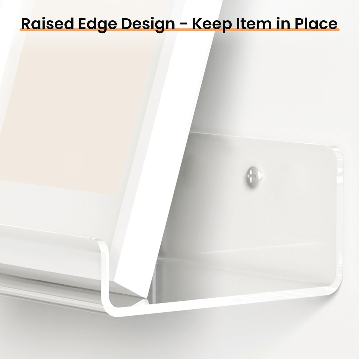 upsimples floating shelves blend with any bathroom style for an airy look.