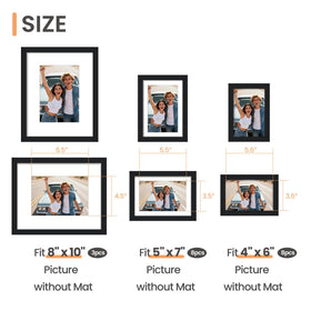 upsimples multi size frames 8x10 5x7 4x6 ideal for creating a versatile gallery wall
