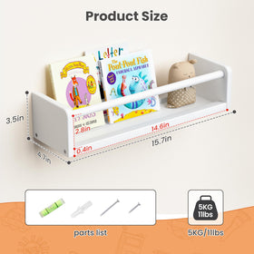 upsimples front-facing display keeps book covers visible, encouraging kids to pick and return titles.