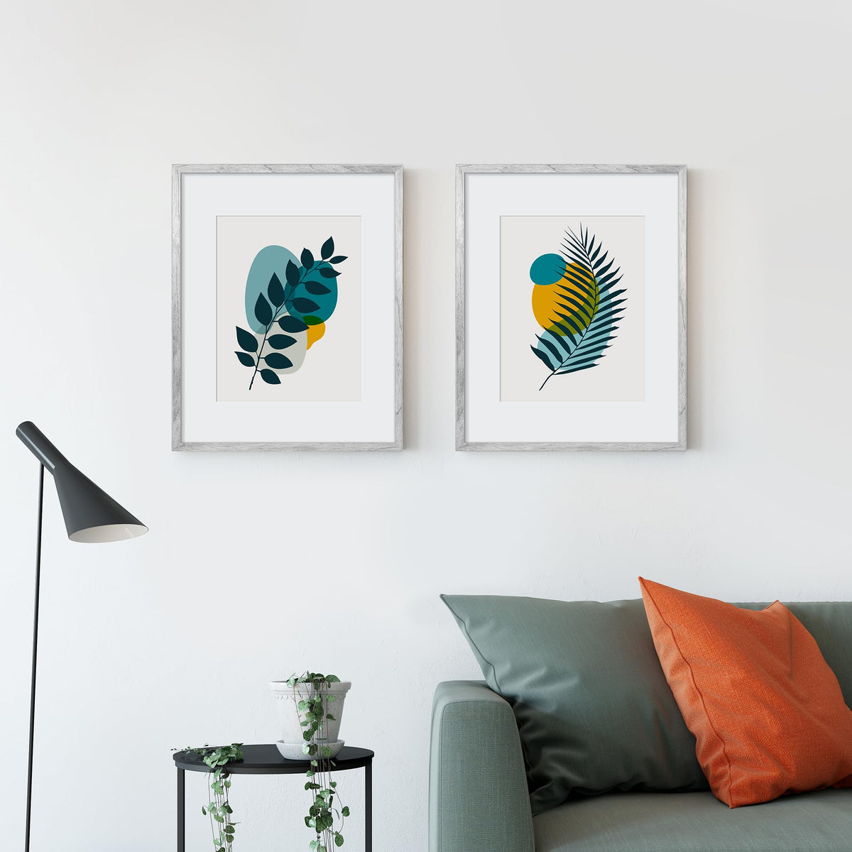 Upsimples frame showing 11x14 mat-fit interior for centered photos