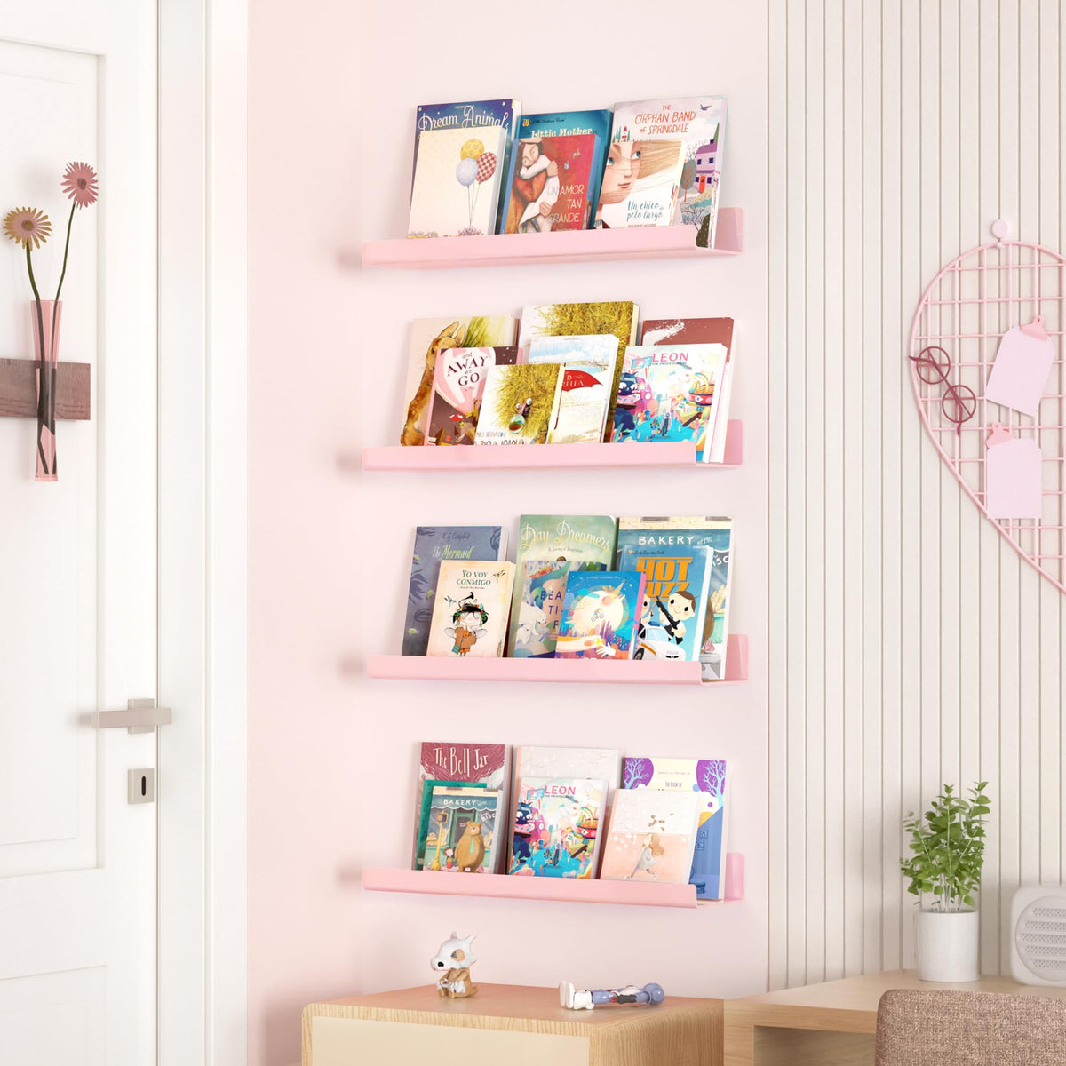 upsimples pink acrylic wall shelf ideal for bathroom toiletries