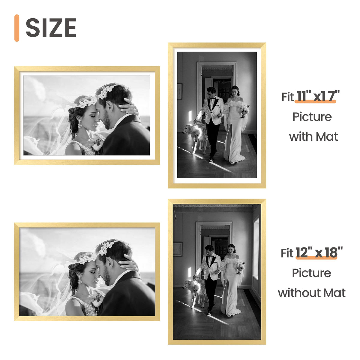 upsimples poster 11x17 with mat for gallery style displays
