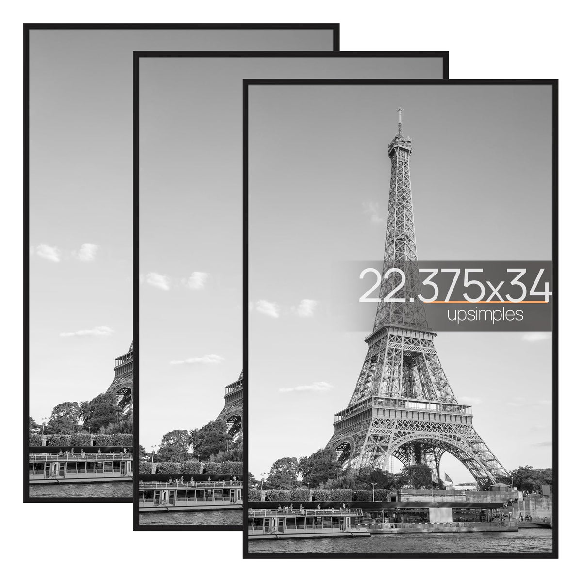 upsimples poster frame 22-375x34 front view for a clean wall display