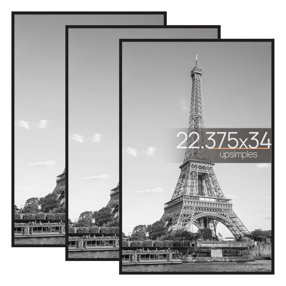 upsimples poster frame 22-375x34 front view for a clean wall display