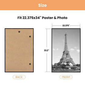upsimples poster frame 22-375x34 vertical mount for portrait layouts