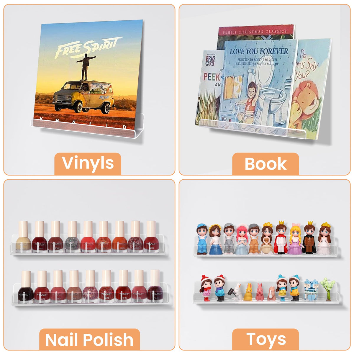 Upsimples premium acrylic construction is sturdy and easy to clean.