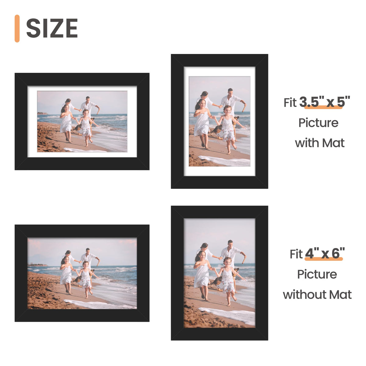 upsimples protective acrylic cover shields photos from dust.
