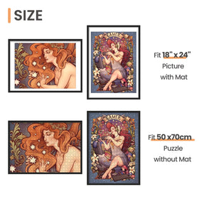 Upsimples puzzle frame back and protective packaging ready for shipment