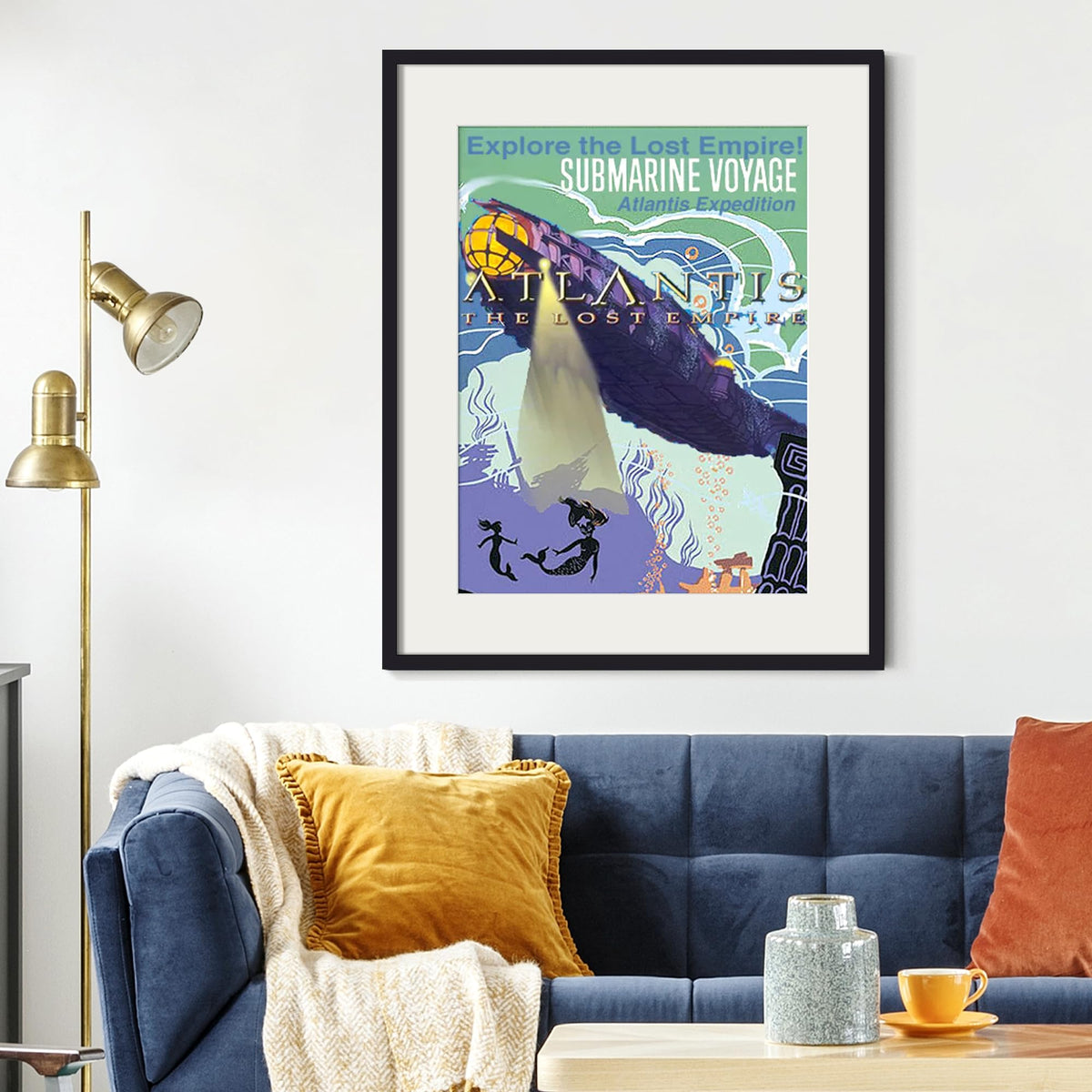 Upsimples frame shown in home decor to elevate wall aesthetics