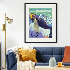 Upsimples frame shown in home decor to elevate wall aesthetics