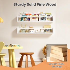 Upsimples rounded corner design adds a soft, kid-friendly look to nurseries and playrooms.