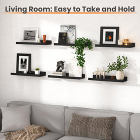 upsimples six-shelf set maximizes wall space and display options