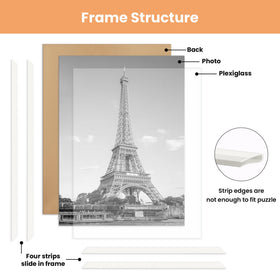 Upsimples slide-in strips enable easy poster changes and upkeep.