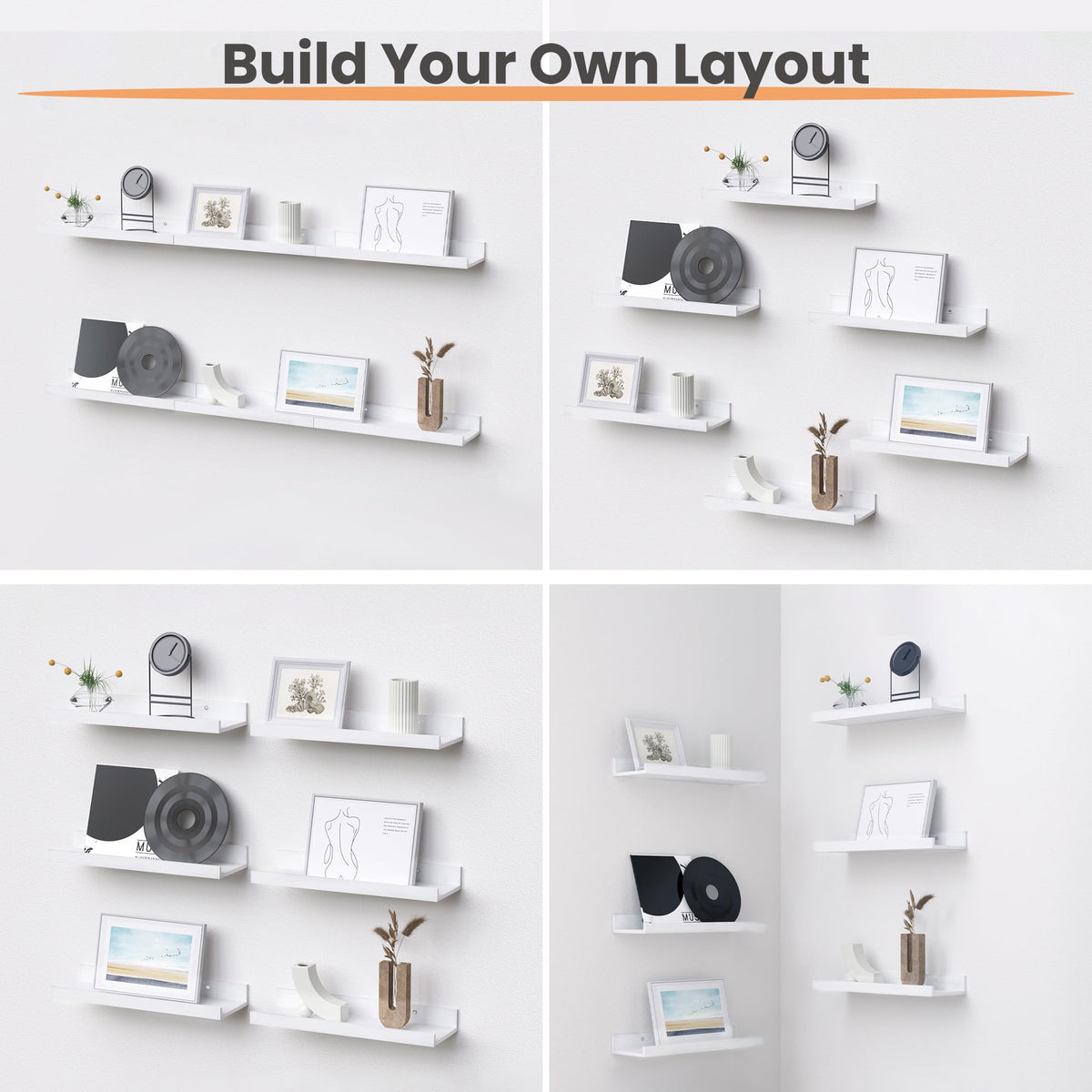 Upsimples space-saving wall shelves create versatile wall storage