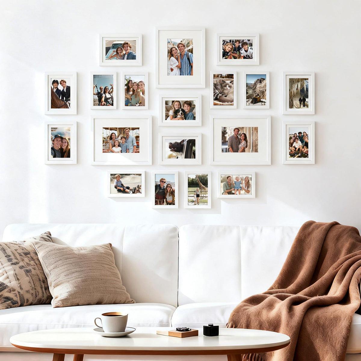 upsimples spring-back design enables quick photo swaps.