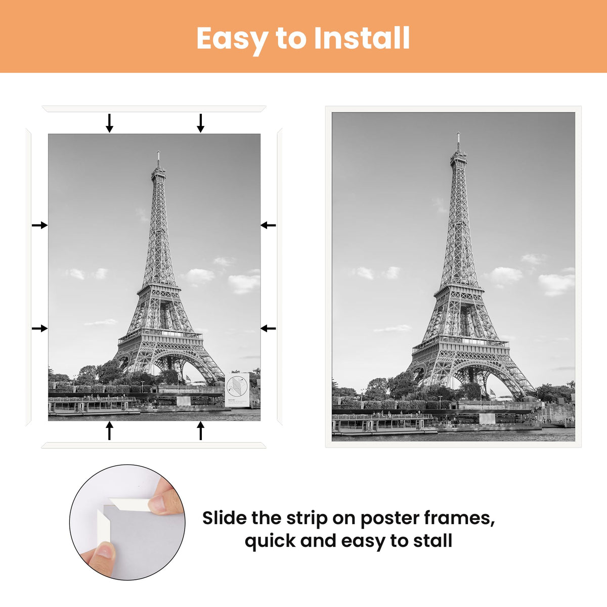 upsimples thicker protective cover keeps posters pristine during handling.