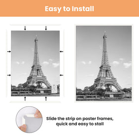 upsimples thicker protective cover keeps posters pristine during handling.