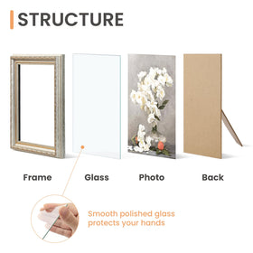 Upsimples two-pack photo frame set for versatile gallery styling