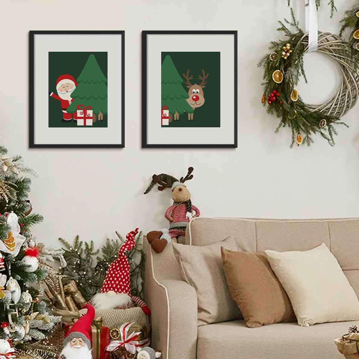 upsimples versatile frame fits horizontal or vertical wall layouts