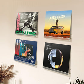 Upsimples versatile shelves hold books, magazines, or decor.