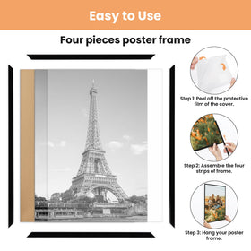 Upsimples wall mount hangers support horizontal or vertical orientation