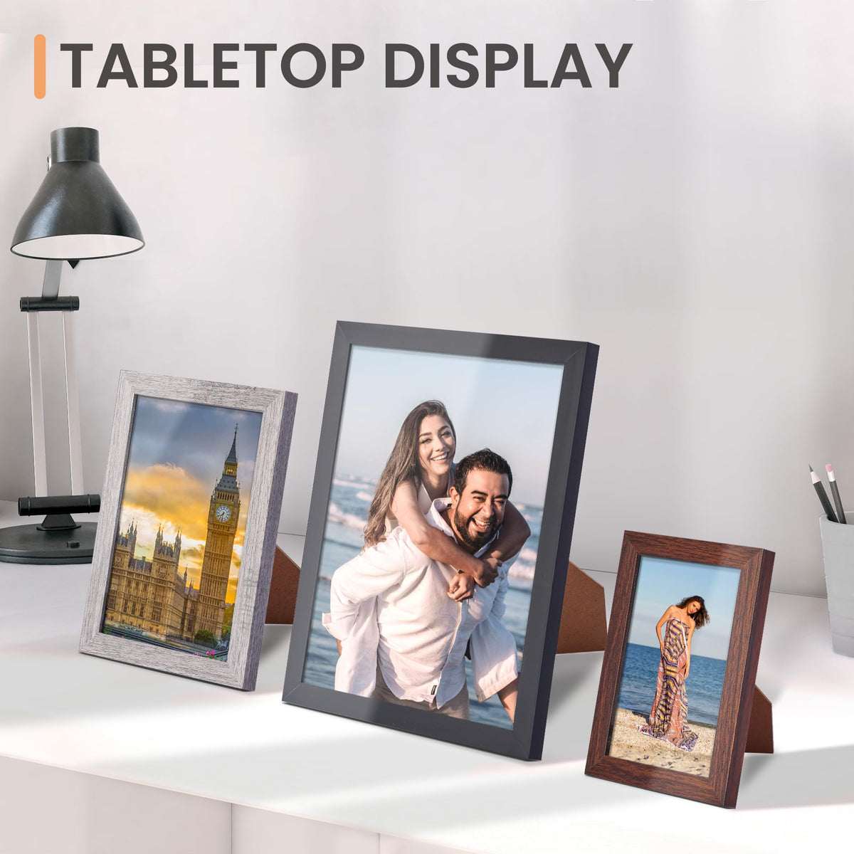 upsimples wall mount hardware included for flexible vertical or horizontal hanging