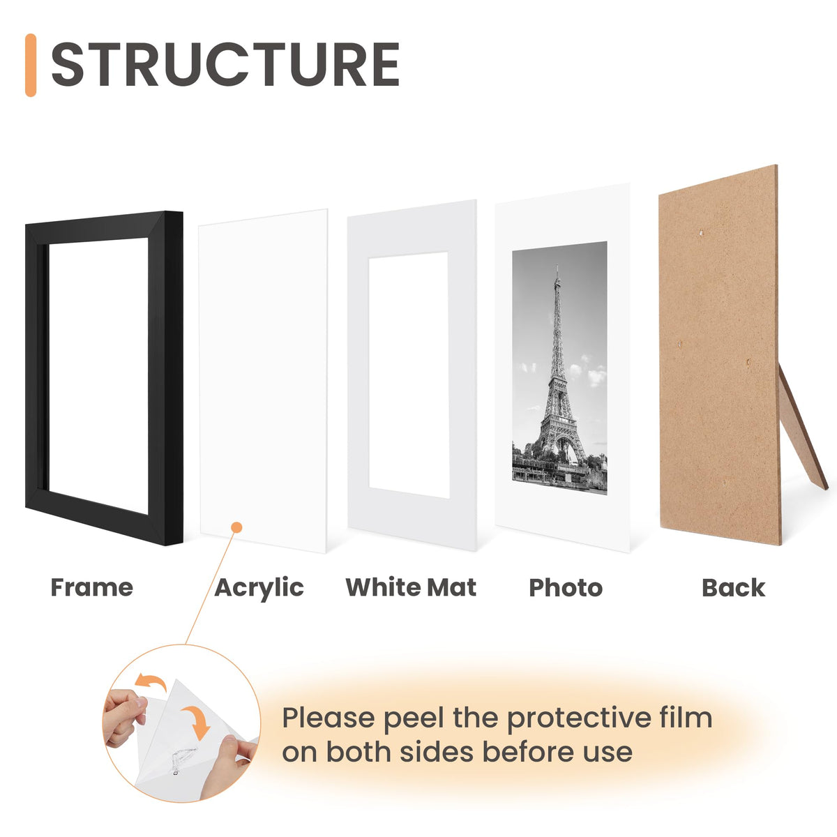 upsimples frame offers wall or table display for versatile spaces.
