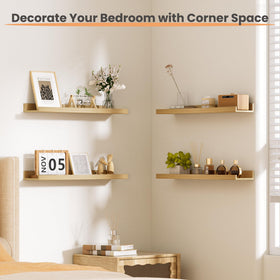 Upsimples bathroom-friendly wall shelves keep items stable and accessible