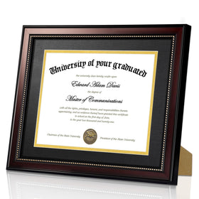 upsimples wall or tabletop diploma frame for versatile placement