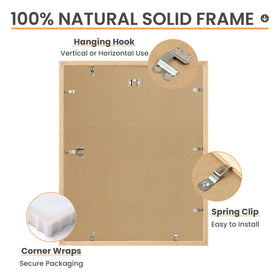 Upsimples 16x20 frame without mat for larger portrait layouts.