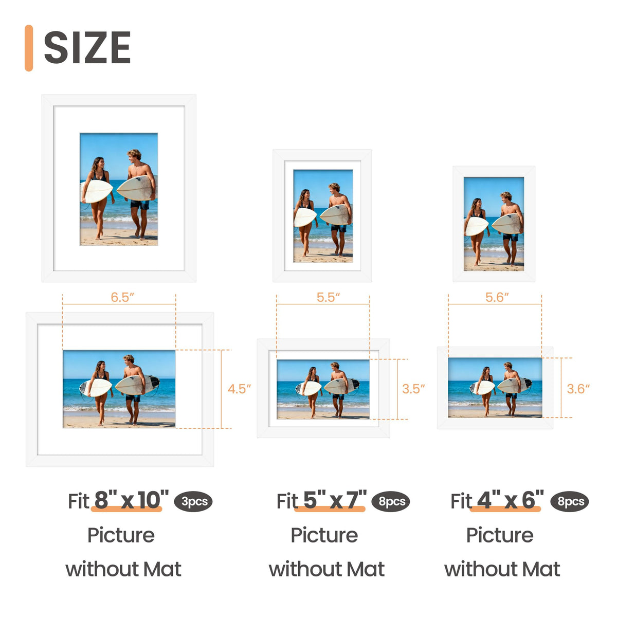 upsimples wooden frame durable material, lightweight and safe for everyday display.