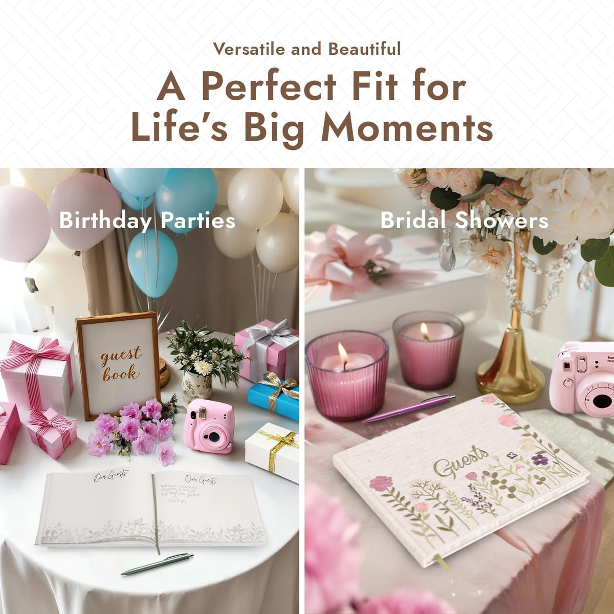 Upstart Decor giftable luxury guest book for weddings and events.