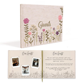 Upstart Decor versatile guest book for weddings, baby showers, funerals.