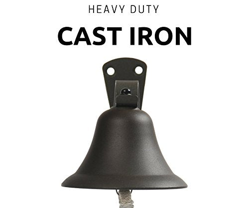Upstreet cast iron bell care-ready for long-lasting use.