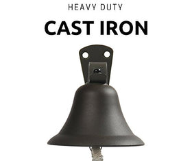 Upstreet cast iron bell care-ready for long-lasting use.