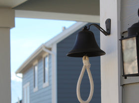 Upstreet dinner bell ideal for outdoor and indoor signaling in homes and schools.