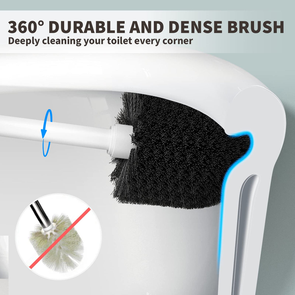 Uptronic brush extended 16 inch handle for hard to reach areas