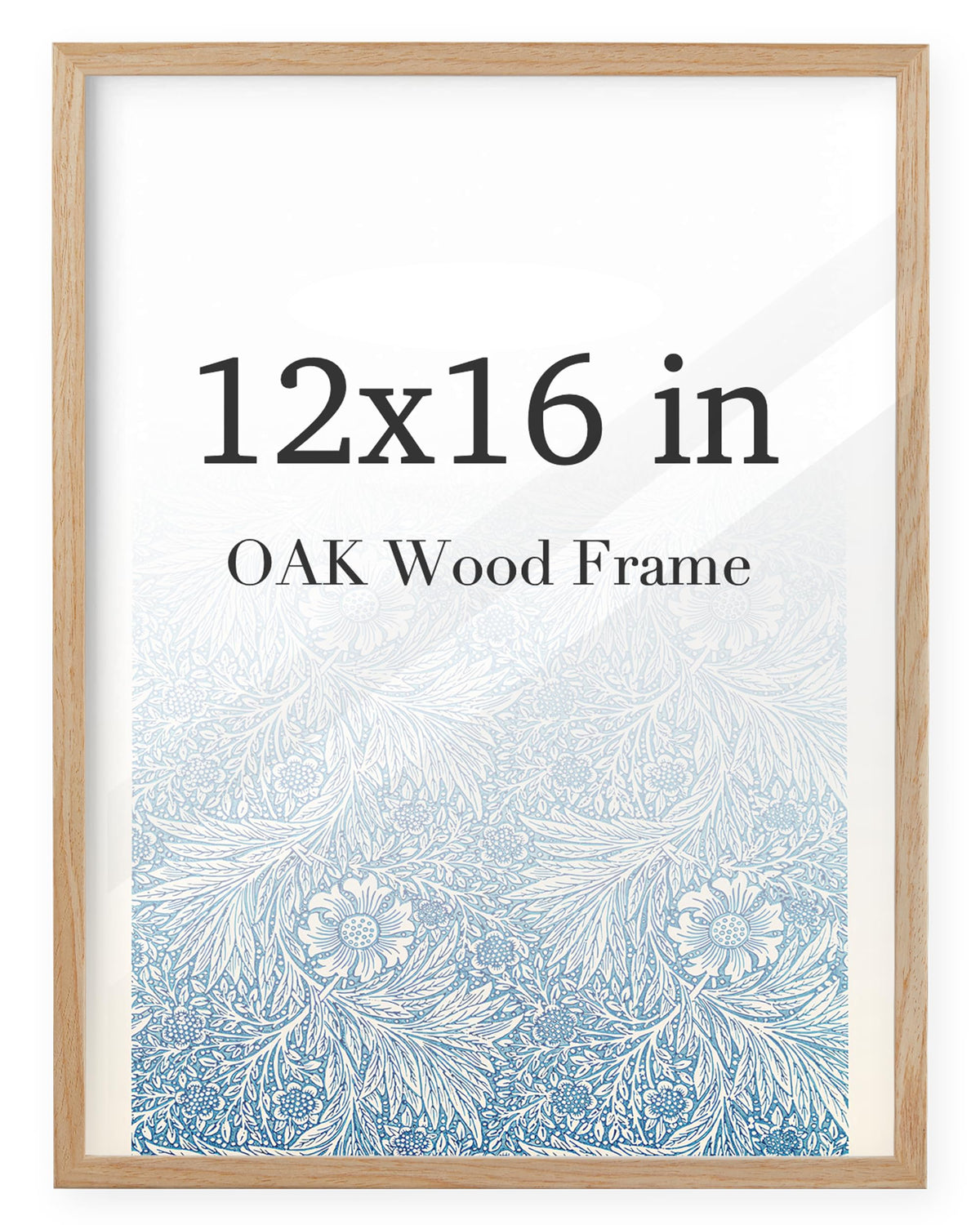UPWOIGH minimalist oak frame on a wall showcasing clean lines.