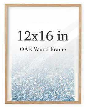 UPWOIGH minimalist oak frame on a wall showcasing clean lines.
