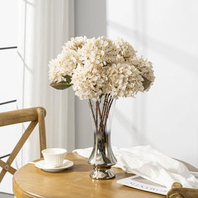 Uqueeten hydrangea stems white with eight branches for lush arrangements.