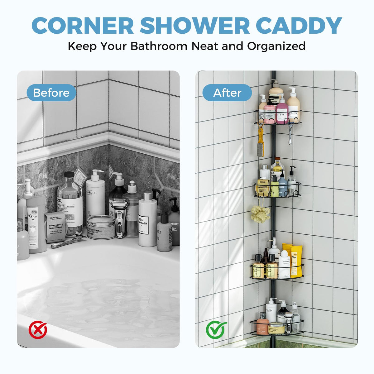 Urackify towel bars keep towels within easy reach after a shower.