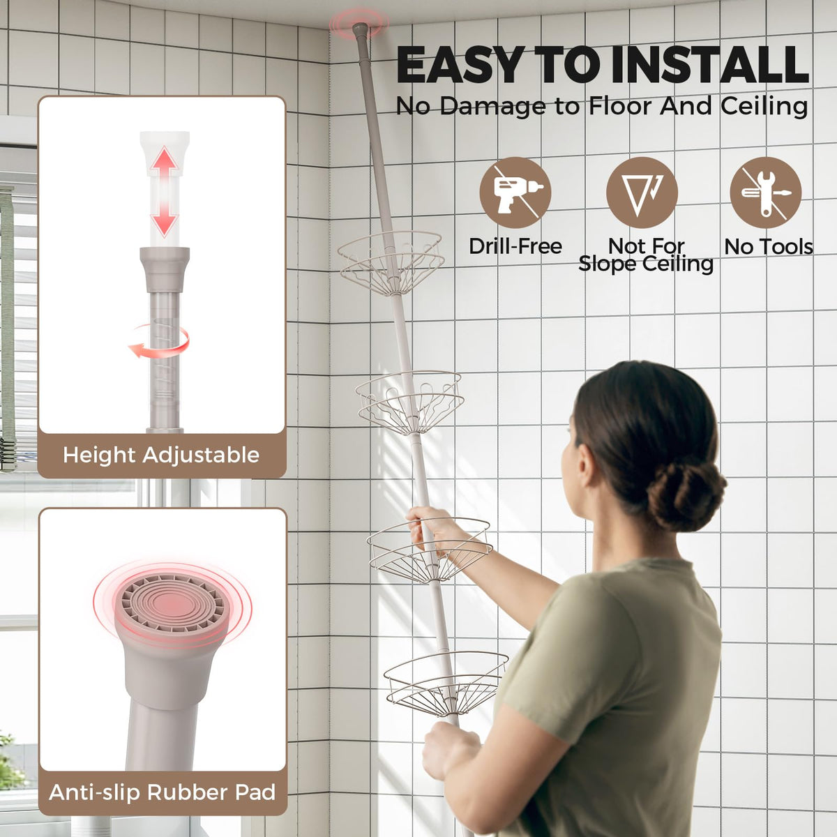 Urackify tool-free installation demonstrates no-drill setup in minutes.