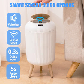 URALFA motion sensor trash can closes silently for minimal disruption